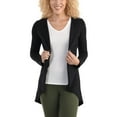 thumbnail image 1 of Seek No Further by Fruit of the Loom Womens Open Front Long Sleeve Cardigan Ponte Stretch Sweater, 1 of 8