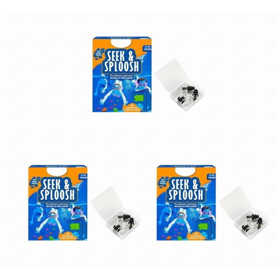 Seek and Splash Pool Game,Pool Game Seek & Splash,Search & Find Water Activity,Swimming Pool Dive Game for Summer Fun & Gifts,Includes 64 Colorful Gems & 35 Waterproof Game Cards 1PC