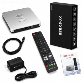SeekBox 3PRO 4GB RAM 64GB ROM, Android 11.0, 4K Ultra HD, Wi-Fi 6, Gigabit Ethernet, Voice Remote Included