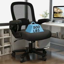 Big Tall 400lbs High Back Leather Office Chair with Lumbar Support Metal Base Walmart