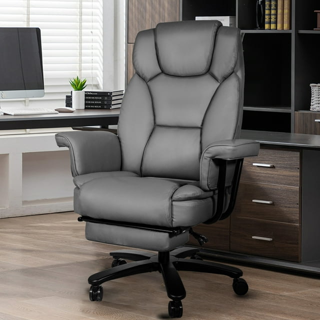 SeekFancy High Back Executive Office Chair, Ergonomic PU Leather Office