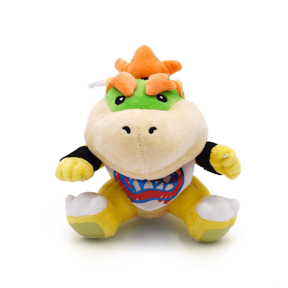 SeekFunning Super Maro Yellow 7" Sitting Bowser King Koopa Stuffed Plush Toys, Great Gifts for Children
