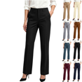 thumbnail image 1 of SeekIslan Women's Dress Pants High Waisted Straight Leg Work Bottoms for Office Casual, 1 of 6