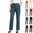 thumbnail image 1 of SeekIslan Women's Dress Pants High Waisted Straight Leg Work Bottoms for Office Casual, 1 of 6