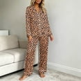 thumbnail image 1 of Nimbly Women's Button Down Pajama Set Long Sleeve Shirt with Pants for Cozy Sleep Nightwear, 1 of 6