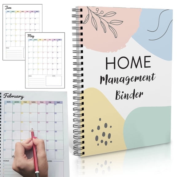 SeekLGT 2026 Chore Planner 8.2 Inch Household Management Binder with Daily Task Checklist Weekly Cleaning Schedule for Adults