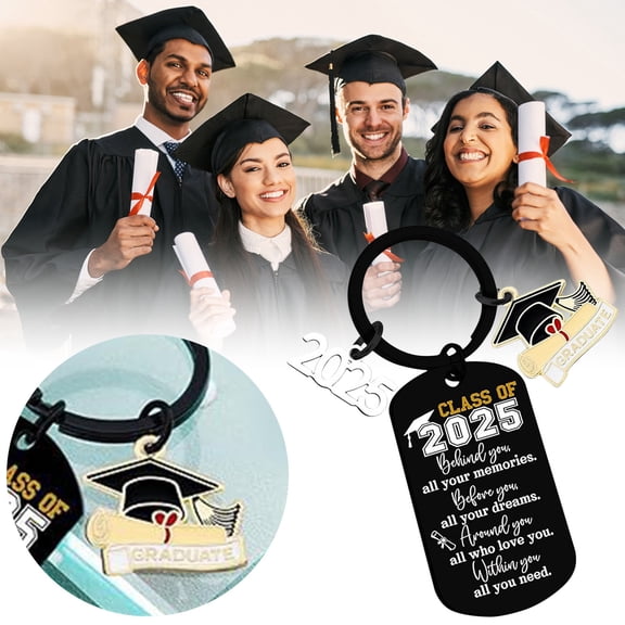 SeekLGT 2026 Graduation Keychain Inspirational High School and College Graduate Gift Motivational Tassel Keychain for Teen Boys and Girls