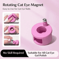 thumbnail image 1 of SeekLGT 2026 New Rotating Cat Eye Magnet Nail Art Tool 360 Degree Universal for Gel Polish Force Light Absorption 1 Count, 1 of 6