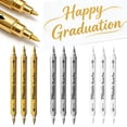 thumbnail image 1 of SeekLGT 3 Pack Gold Acrylic Paint Markers Dual Tip Brush Pens for Fabric Rock Glass Wood DIY Easter Eggs Art Craft for Adults, 1 of 9