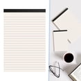 thumbnail image 1 of SeekLGT A5 Lined Notepad 80 Sheets Thick Writing Paper Easy Tear Off Ruled Legal Pad with Cardboard Backing for Office and Study, 1 of 9
