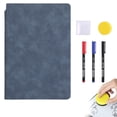 thumbnail image 1 of SeekLGT A5 Reusable Whiteboard Notebook Portable Dry Erase Board with 3 Pens and 1 Cleaning Cloth for Home Office and School 9.5in x 6.6in Black 1 Set, 1 of 9