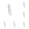 thumbnail image 1 of SeekLGT Adhesive Cable Holder Transparent Clear Power Cord Organizer Silicone Wall Mount Garland Hooks for Mantle and Home 6PCS, 1 of 8
