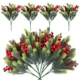 thumbnail image 1 of SeekLGT Artificial Christmas Bouquet with Red Berries - 15 Inch Winter Flowers for Indoor & Outdoor Decor, Wreath Arrangements, Garland & Table Centerpieces, 1 of 7
