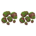 thumbnail image 1 of SeekLGT Artificial Marimo Moss Balls, Fake Aquarium Plants Decorative Bark Moss Covered Stones for Fish Tank, Desktop Ornament Plant Wall Decor, 12 PC, 1 of 8