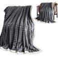 thumbnail image 1 of SeekLGT Bubble Fleece Throw Blanket 50x70 Inch Cute Animal Print Soft Double Sided Flannel Blanket Lightweight Cozy Sofa Bed Winter Air Conditioning Throw, 1 of 8