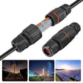 thumbnail image 1 of SeekLGT Cable Connector IP68 Waterproof Outdoor Junction Box Electrical Box Extender and Extension Cord Repair Kit for Garden Lighting and Patio Fixtures Black 1 Count, 1 of 5