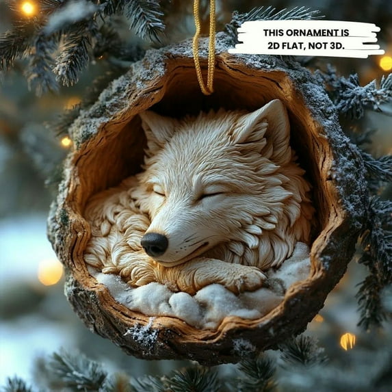 SeekLGT Cute Animal Christmas Ornaments Acrylic 3D Effect Holiday Hanging Decor Reindeer Penguin Bear Festive Tree Gift Tags Stocking Stuffers