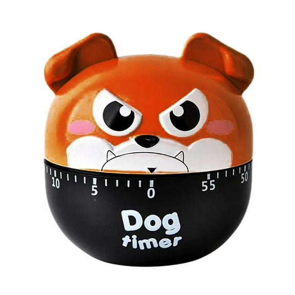 SeekLGT Dog Kitchen Timer Cute Mechanical Cooking Timer No Battery Manual Dog Shape Kitchen Gadget for Baking Cooking Home Use