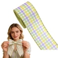 thumbnail image 1 of SeekLGT Easter Wired Ribbon 2.5 Inch Easter Color Patterns Spring Pastel Decorative Wired Edge for Wreaths Bows Crafts Wrapping 1 Roll 5 Yards, 1 of 9