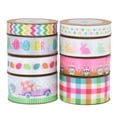 thumbnail image 1 of SeekLGT Easter Wired Ribbon 2.5 Inch Happy Easter Pastel Decorative Wired Edge for Wreaths Bows DIY Crafts Wrapping 1 Roll 5.5 Yards, 1 of 9