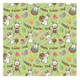 thumbnail image 1 of SeekLGT Easter Wrapping Paper Gift Sheet with Spring Pastel Patterns, Bunny and Holiday Design Gift Wrap Paper for Birthday and Easter Party Use, 1x sheet, 1 of 3
