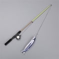 thumbnail image 1 of SeekLGT Fishing Rod Cat Toy Telescopic Wand with Manual Pulley Reel Design and Lifelike Red Fish Plush for Biting Kicking and Chasing Interactive Cat Teaser 1pc, 1 of 6