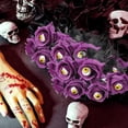 thumbnail image 1 of SeekLGT Halloween Purple Series Artificial Rose Flower, Realistic Latex Faux Rose for Gothic Halloween Decorations, Floral Arrangement, Table Centerpiece, Home Decor, 1 of 6
