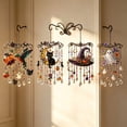 thumbnail image 1 of SeekLGT Halloween Wind Chimes, Gothic Stained Acrylic Suncatcher Hanging Crystal Ornament with Pumpkin Beads for Home Window Patio Party Decor, 1 Pc, 1 of 10