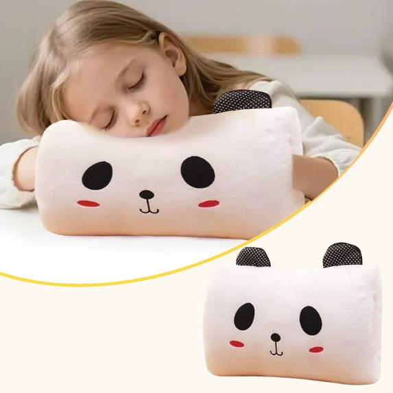 SeekLGT Kids Travel Pillow Hand Warmer Soft Plush Animal Shape Arm Pillow Portable Nap Pillow Warm Hand Pillow Travel Accessory for Car Airplane Rest and Sleep