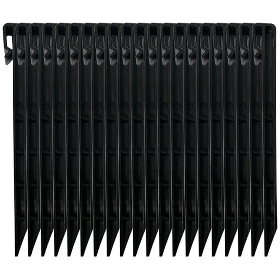 SeekLGT Landscape Stakes Plastic Edging Stakes Heavy Duty Ground Anchoring Spikes for Garden Netting Fabric Border Edging Weed Barrier Fencing Yard Lawn Landscaping Anchors, 30 pc