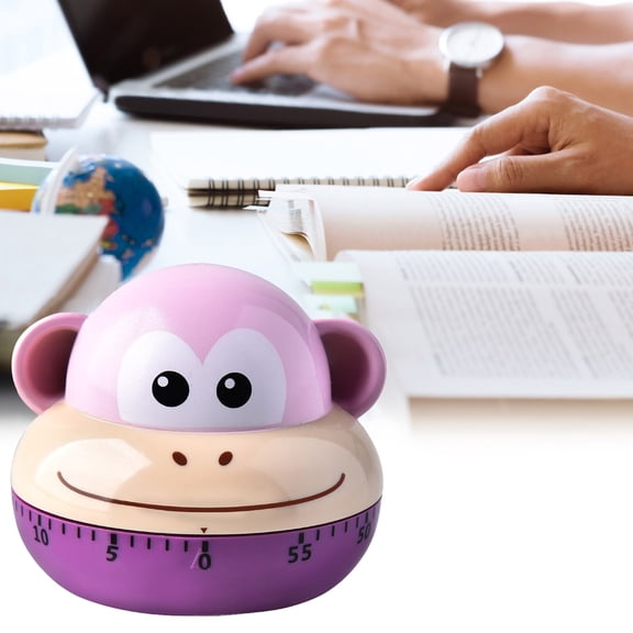 SeekLGT Mechanical Kitchen Timer Cute Cartoon Cooking Timer Loud Alarm Manual Timer for Home Office