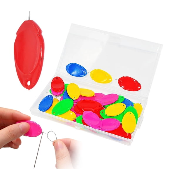SeekLGT Needle Threader Tool, Quick Loop Easy Threaders for Hand Sewing and Sewing Machine Needles, Helpful Craft Supplies for Elderly and Nearsighted, 1-Box Set