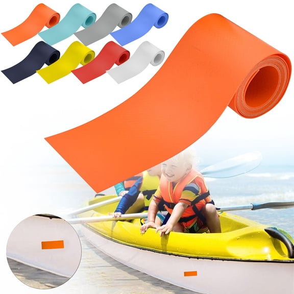 SeekLGT PVC Kayak Repair Kit Blue 100x5cm Heavy Duty Inflatable Boat Patch for Rubber Dinghy Raft and Leaking Inflatable Toys