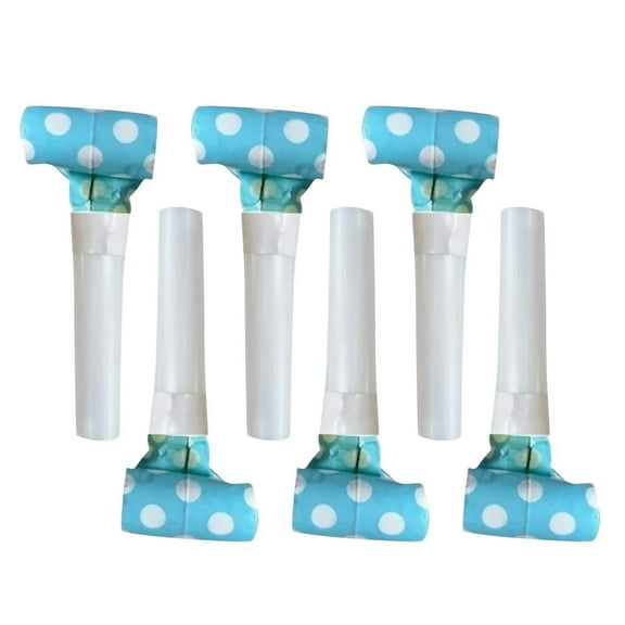 SeekLGT Party Blowouts Noisemakers for Birthdays Festive Whistles Colorful Party Favors Lightweight Horn-shaped Paper Blowers for Celebrations