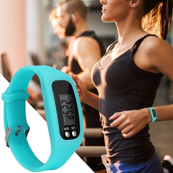 SeekLGT Pedometer Watch Step Counter for Walking Easy Read LCD Display Wristband Step Counter Lightweight Simple Pedometer Walking Tracker Stepometer for Running Fitness, 1 pc