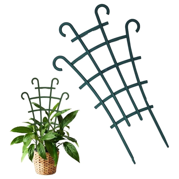 SeekLGT Plant Trellis Stackable Plastic Plant Support for Indoor Climbing Plants Potted Plant Support Stake for Pothos Vine and Small Houseplants 1 Pack