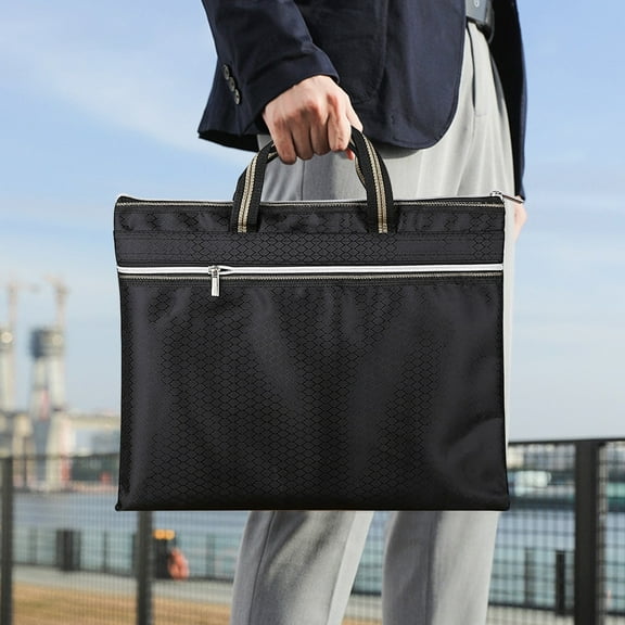 SeekLGT Plastic Envelopes File Folder Snap Closure Thick Transparent Document Bag Large Capacity for School Office Home Organization