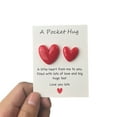 thumbnail image 1 of SeekLGT Pocket Hug Heart Token with Card Little Keepsake Love Note Thinking of You Gift for Women Mom Daughter Birthday Valentine Encouragement, 1 of 9