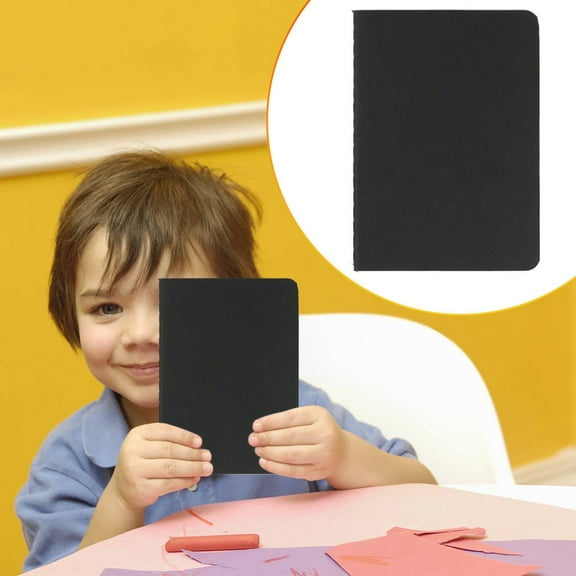 SeekLGT Pocket Notebook Softcover, Small Memo Notepad with 60 Lined Pages, 3.5"x5.5" Black Journal for Work, Travel, and Study