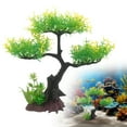thumbnail image 1 of SeekLGT Realistic Artificial Aquarium Plants 12 Inch Tall Cherry Blossom Tree Green Aquatic Faux Plants for Fish Tank Betta Shrimp Tank Natural Look Underwater Decor, 1 of 9