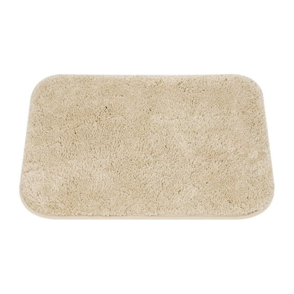 SeekLGT Shaggy Floor Mat Plush Microfiber Rug Thick Non Slip Rubber Back Soft Beige Rectangular Area Carpet for Living Room Bedroom