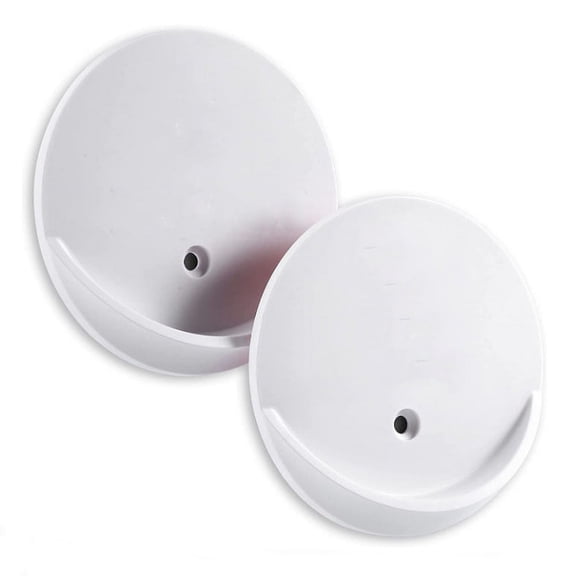 SeekLGT Shower Curtain Rod Holder Adhesive Wall Mount Bracket Durable Acrylic Non-Slip Bathroom Rod Mount for Secure Installation