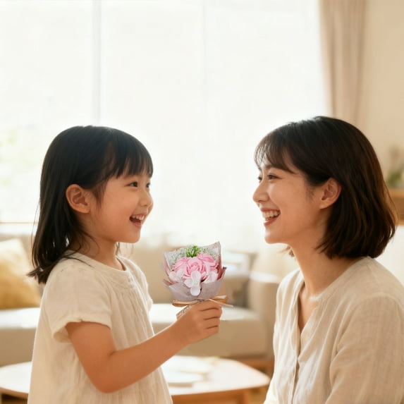 SeekLGT Single Preserved Rose Bouquet Real Lasting Flower Mini Handheld Eternal Rose with Ribbon for Anniversary Valentine Wedding Souvenir