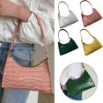 thumbnail image 1 of SeekLGT Small Shoulder Bag Purses for Women Compact PU Crocodile Underarm Purse Zipper Handbag Mini Shoulder Purse Retro Clutch Handbag for Ladies Daily Casual Use, 1 pc, 1 of 6