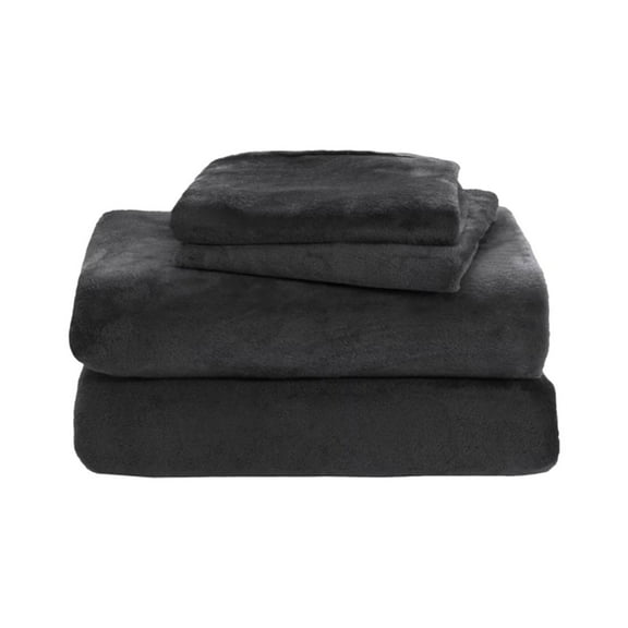 SeekLGT Soft Velvet Plush Queen Fleece Sheet Set Deluxe Microplush Non Pilling Deep Pocket Bedding for Luxury Comfort