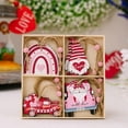 thumbnail image 1 of SeekLGT Valentines Day Decorations Love Heart Door Hanging Wooden Valentines Hanging Decor for Home Office Party Wall Entryway, 1 of 9