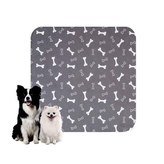 SeekLGT Washable Puppy Pad Reusable Leak Proof Pet Training Pad Anti Slip for Home and Travel, Grey 12 in, 1 Pad