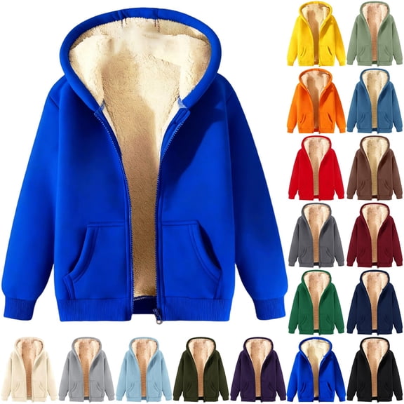SeekLGT Women Plush Hooded Fleece Jacket Casual Warm Cardigan Sweater Coat Zip Up Sweatshirts for Winter Cold Weather Outdoor Layering Outfit, Navy XL