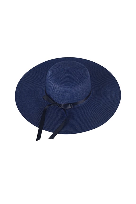 Womens Sun Hat Wide Brim Floppy Beach Hat Foldable Design Round Shape Summer Sun Protection for Vacation Travel