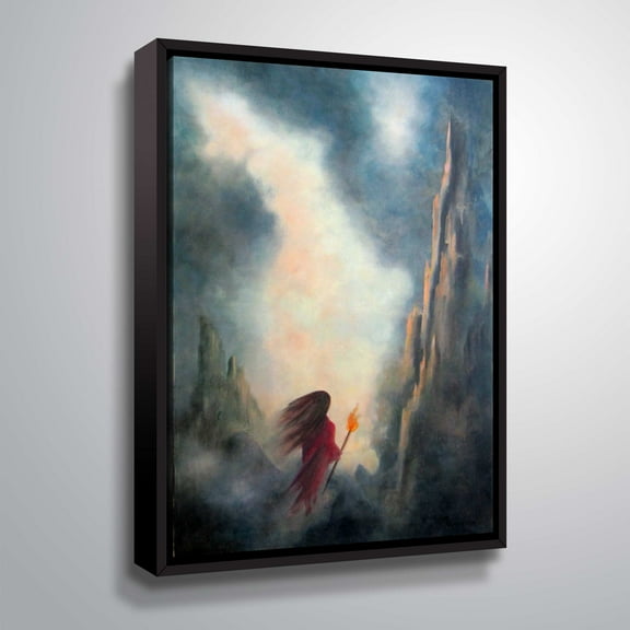 Seeker Large Gallery Wrapped Floater-framed Canvas by Marina Petro